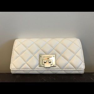 Michael Kors White Quilted Wallet
